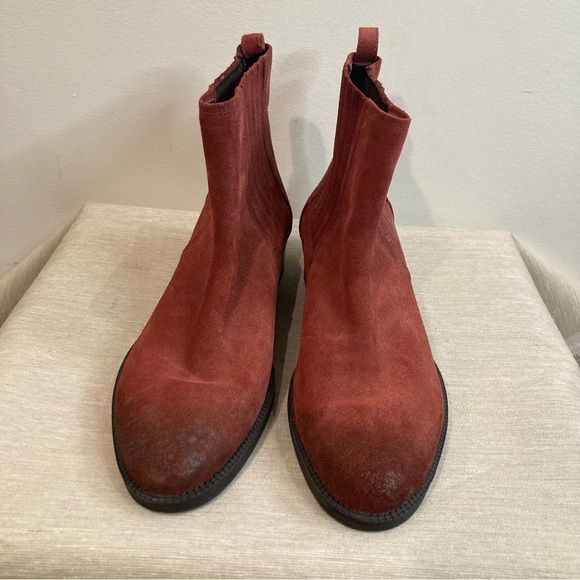 GEOX Sz 38.5 Chelsea Ombré Colourway Suede Leather Ankle Booties - Picture 2 of 11